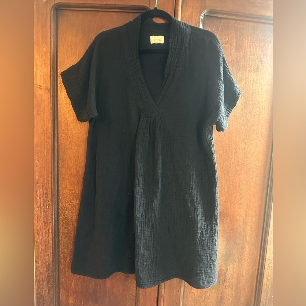 Honest cotton gauze mini dress